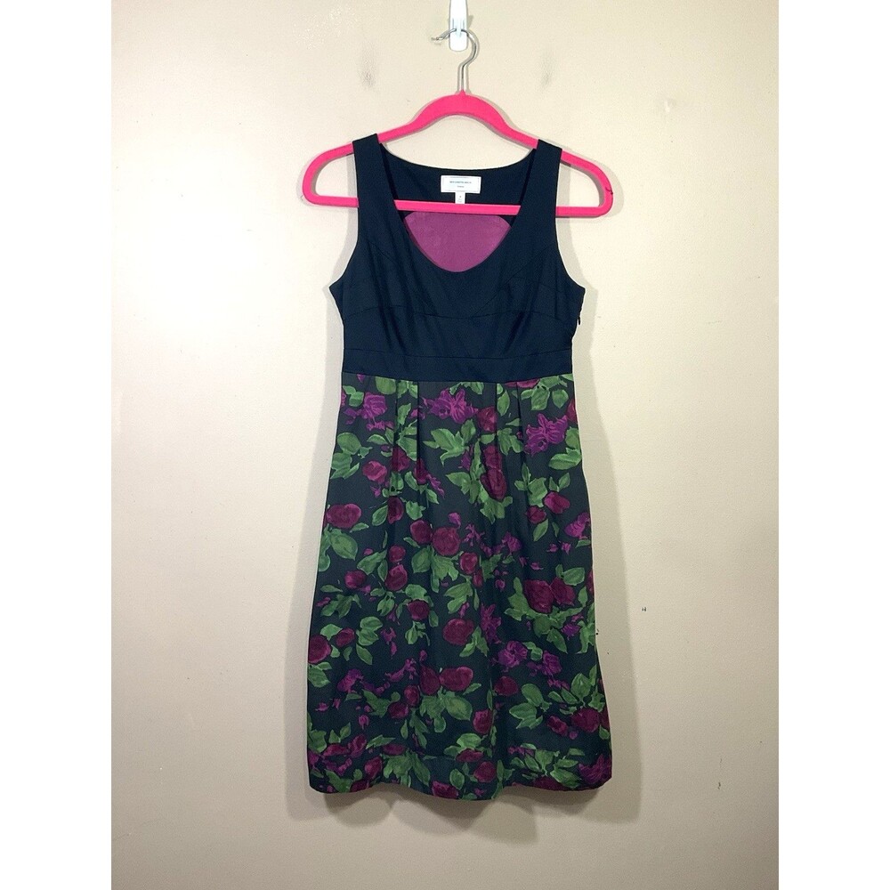 Antropologie Moulinette Soeurs Sleeveless Floral Dress 4 Black Goth Fairy Grunge